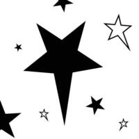 Star icons. Twinkling stars. Sparkles, shining burst. vector