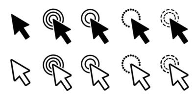 Clickable Cursor Icon, Clicking Hand, Pointing vector