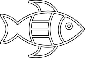 icono de vector de pescado