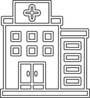 icono de vector de hospital