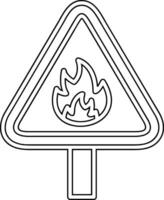 Flammable Vector Icon