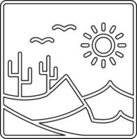 Desert Vector Icon