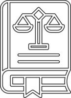 Law Book Vector Icon