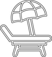 Beach Chair Vector Icon