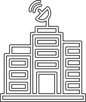 Building Network Vector Icon