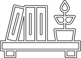 Bookshelf Vector Icon