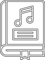 Music Book Vector Icon