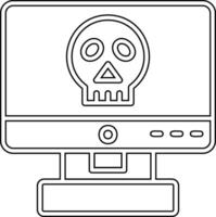 icono de vector de piratería informática