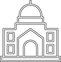 icono de vector de mezquita