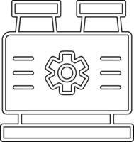 fábrica máquina vector icono