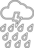 icono de vector de lluvia