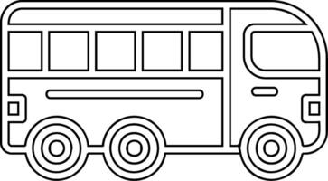 icono de vector de bus