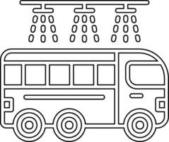 Bus Wash Vector Icon