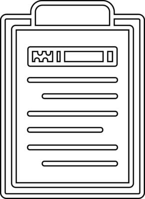 Clipboard Vector Icon