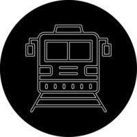 icono de vector de tren