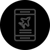 Plane Ticket booking Vector Icon