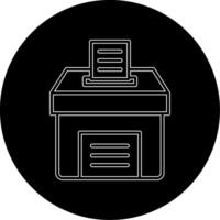 icono de vector de caja de votación