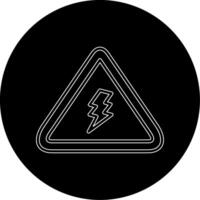 Electrical Danger Sign Vector Icon