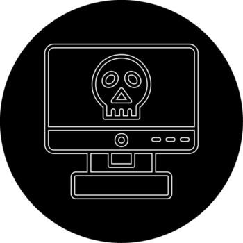 icono de vector de piratería informática