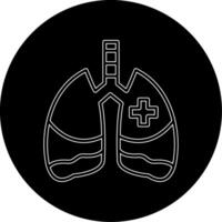 icono de vector de pulmones