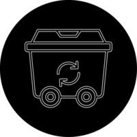 icono de vector de reciclaje