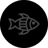 icono de vector de pescado