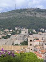 vista de la ciudad de dubrovnik foto