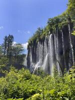 waterfall in plitvice national park photo