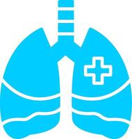 icono de vector de pulmones