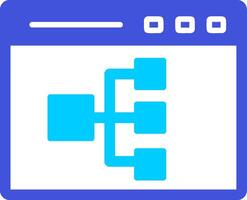 Online Flowchart Vector Icon