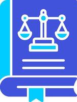 Law Book Vector Icon