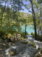 lake in plitvice national park photo