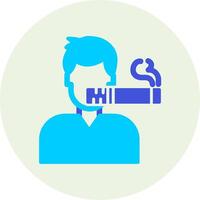 Man Smoking Vector Icon