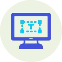 Computer text Editor Vector Icon