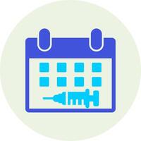 Vaccination Date Vector Icon