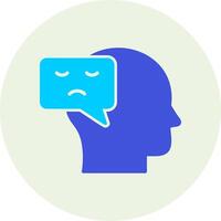 Negative Thinking Vector Icon