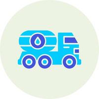 Oil Truck Vector Icon