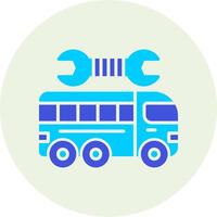 Repairing Bus Vector Icon