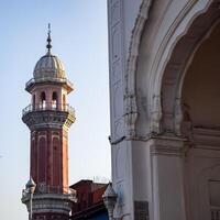 View of details of architecture inside Golden Temple - Harmandir Sahib in Amritsar, Punjab, India, Famous indian sikh landmark, Golden Temple, the main sanctuary of Sikhs in Amritsar, India photo