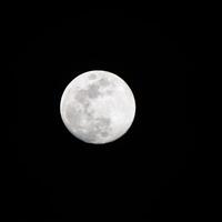 Full moon in the dark sky during night time, Great super moon in sky photo