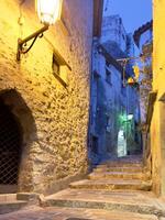 stone steps leading to a street photo