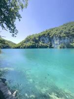 lake in plitvice national park photo