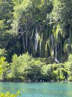 waterfall in plitvice national park photo