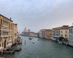 a view of the grand canal in venice, italy photo