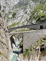 bridge of devil  in the mountains photo