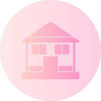 Home Gradient Circle Icon vector