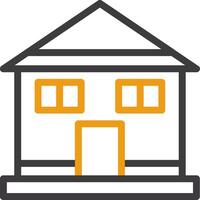 Home Line Two Color Icon vector