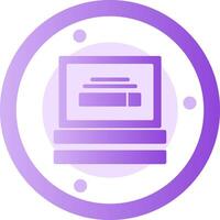 Search Glyph Gradient Icon vector