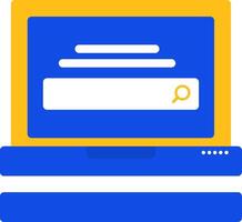 Search Flat Two Color Icon vector
