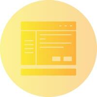 Settings Gradient Circle Icon vector